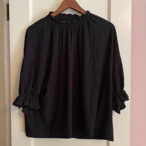 Madewell black blouse size L